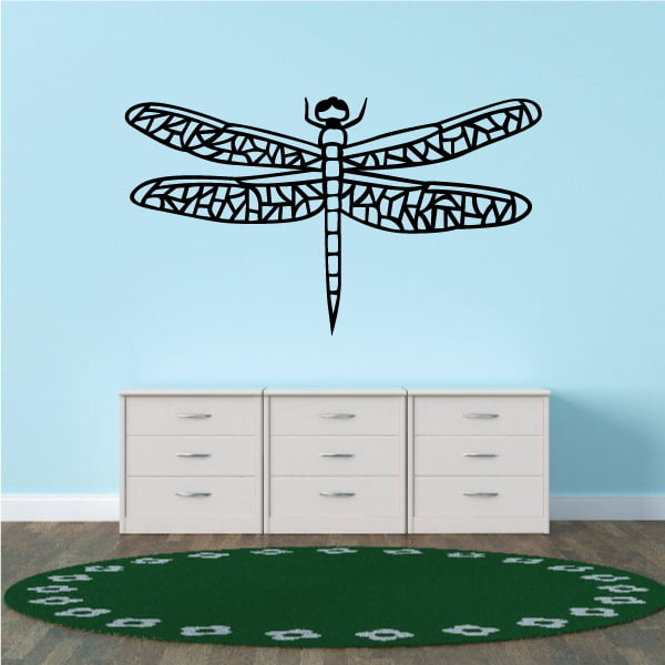 Wall Sticker Art custom Vinyl indoor decal window laptop removable Dragonfly
